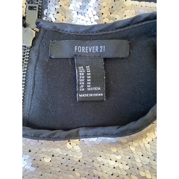 Forever 21 silver sequined jacket and tank | M - Picture 8 of 8